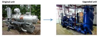 Upgrade and retrofit of industrial refrigeration units