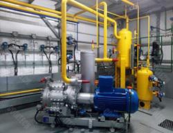 Compressor unit of ammonia storage