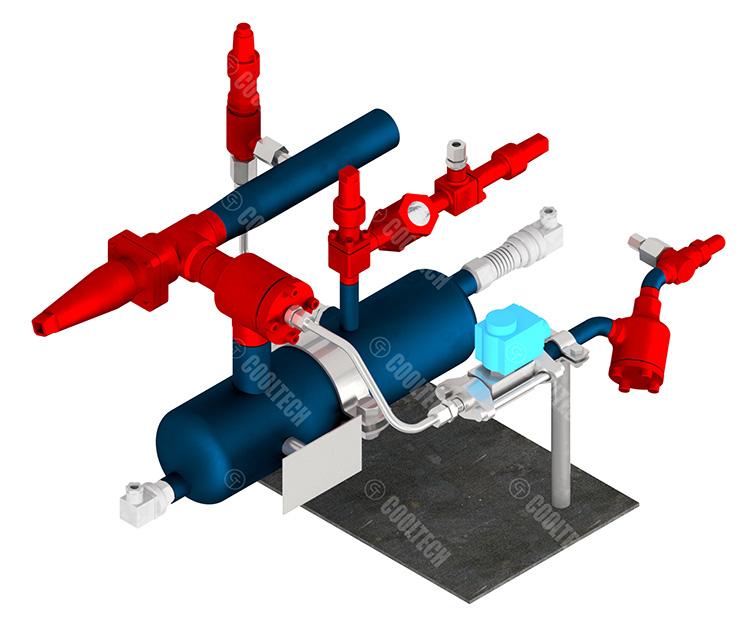 Oil return system COOLTECH CTOR Devices for Separation, Return and Drainage of Oil in Chillers