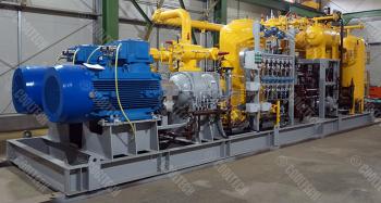 Gas cooling and dehydration units